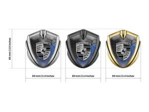 Porsche Badge Auto Look Corse Finitura Lucida